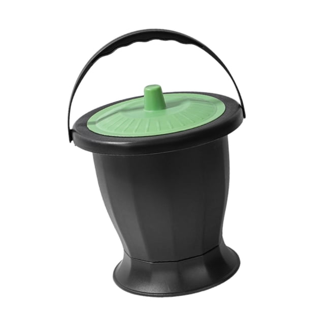 Spiton con tapa, cubo de cómro de la noche de cama portátil, olla para el baño para orinar del hogar para niños adultos viajes ancianos Tapa verde