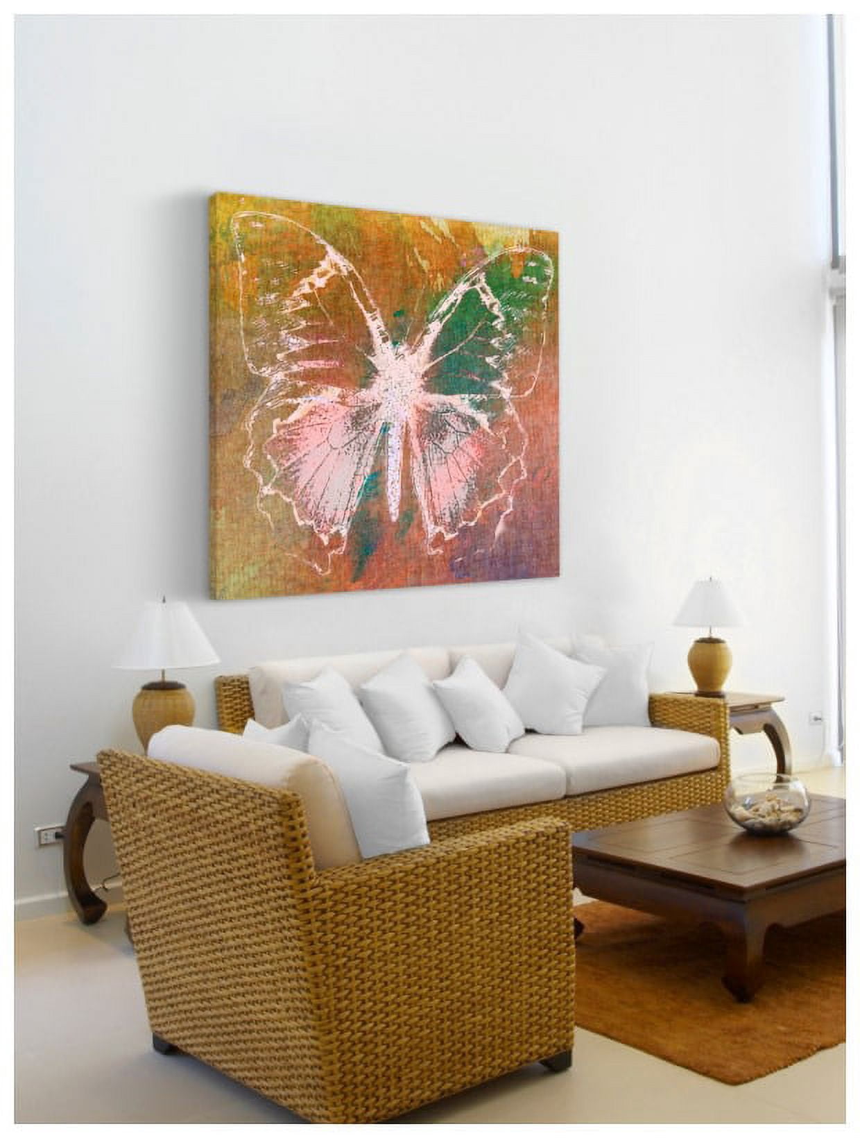 Marmont Hill - "Farfalla III" by Sia Aryai Painting Print on Wrapped Canvas