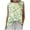 Yellow, variant on Tops for Women Sleeveless Round Neck Floral Printed Casual Tank Top Light Blue S