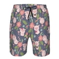 thumbnail image 3 of Cauagu Pigs 1 Print Men's Swim Trunks,Hawaiian Bathing Suit Swimsuits Beach Shorts with Pockets for Men Quick Dry Swimming Board Shorts-X-Large, 3 of 6