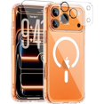 thumbnail image 1 of wonima11 for iPhone 17 Pro Max Case, Compatible with MagSafe, Magnetic Slim Cover, Anti-Yellowing & Shockproof, Full Camera Protection, Includes Screen & Lens Protectors, Clear Protective Case, 1 of 1