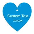 thumbnail image 1 of 100 PCS Custom Made Any Text Hang Tags Heart Shape Personalized Wedding Favor Gift Tags, 1 of 1