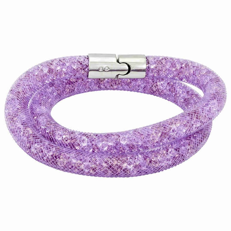 Swarovski Stardust Mauve Ladies Double Bracelet 5140103