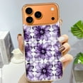 thumbnail image 3 of Case For Apple iPhone Air / 17 Pro / 17 Pro Max Series Case, Slim Thin Transparent Flexible Clear TPU Shockproof Phone Case For iPhone 17 Series, Purple Flower, 3 of 6