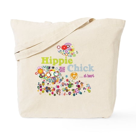 CafePress - Hippie Chick At Heart Tote Bag - Unisex Canvas Tote Bag Beige 1-Piece