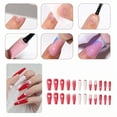 thumbnail image 5 of RAGUPEL 24Pcs Glue on Nails for Women,Hand-Painted Love Pattern Coffin Press on Nails,Glossy Nail Press Ons,False Nails for Parties,Gatherings and Photo Shoots,Style1, 5 of 7