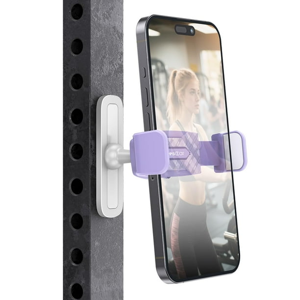 Soporte Magnético para Celular APPS2Car Gym 360 Ajustable Morado