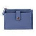 thumbnail image 1 of Women Fashion ID Card Multi-slot Wallet Leather Mini Purse Zipper Card Holders, 1 of 6