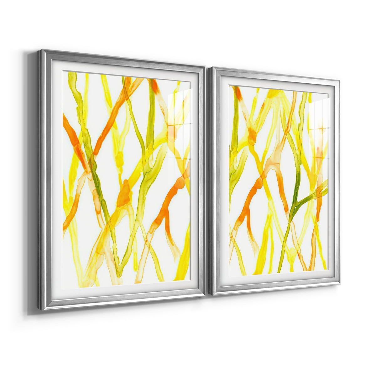 Wexford Home Runnel III Premium Framed Print, 22.5" x 30.5" - Ready to Hang, Silver (Set of 2)