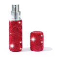 thumbnail image 3 of FSTDelivery Portable 10ml Perfume Spray Bottle Sample Vials, Shiny Rhinestone Cosmetic Bottle Mini Perfume Spray Dispensers, Vials Refillable Sprayer Makeup Tool for Travel Carrying, Red, 3 of 5