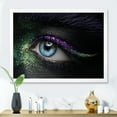 thumbnail image 3 of Designart 'Woman Eyes With Green & Purple Pigment & Sparkles' Modern Framed Art Print, 3 of 4