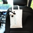 thumbnail image 4 of Bonita caja de pañuelos de papel para coche con forma de panda de dibujos animados, reposacabezas para asiento, soporte de torre de papel de cuero, organizador interior para coche, accesorios de estil, 4 of 5