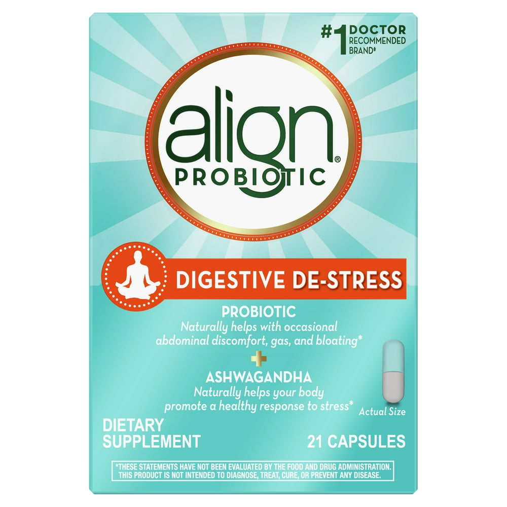 Align Probiotic, Digestive Destress, Probiotic with Ashwagandha, which