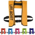 thumbnail image 1 of Life Jacket, Automatic Inflatable Life Jacket Vest, Adult Life Vest Water Sports Fishing Kayak Boating Jacket Life Jacket, Automatic and Manual Fast Inflation in 3-5 Seconds, CE Approved, 1 of 7