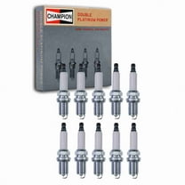 10 pc Champion 7545 Double Platinum Spark Plugs for NLP100290L RC8PYPB4 Ignition Wire Secondary Fits select: 2004-2011 TOYOTA CAMRY, 1998-2011 HONDA CIVIC