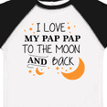 thumbnail image 4 of Inktastic I Love My Pap Pap to the Moon and Back Boys or Girls Toddler T-Shirt, 4 of 5