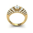 thumbnail image 3 of Not Enhanced 2ct Round Cut Diamond Prong Bridal Fancy Engagement Ring Solid 10K Gold JK I1, 3 of 3