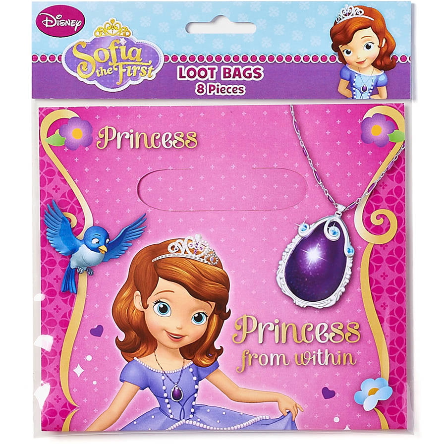 8ct Sofia the First Favor Bags 