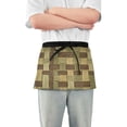 thumbnail image 2 of Wooden Texture Pattern Multi Pocket Short Apron Waterproof, Adjustable 96.5in Belt for various occasions, 2 of 7