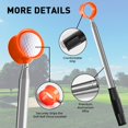 thumbnail image 3 of Récupérateur de Balles de Golf Télescopique Ramasse-Balles Ramasse-Balles 9.5 12 15 Pieds, Ramasse-Balles en Acier Inoxydable Longueur Rétractée avec Boîte Cadeau, 3 of 13