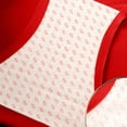 thumbnail image 6 of Alun Women's Ice Silk Panties Smoothing Seamless Breathable Stretchy Mid Waisted Underwear Stylish Hickey Print Soft Comfortable Crotch Briefs for Everyday Wear(B) 2-Red XXL, 6 of 7