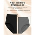 thumbnail image 3 of Womens Underwear Seamless Full Coverage Breathable Briefs No Show Silky Stretch High Waisted Ladies Panties 6 Pack, 3 of 14