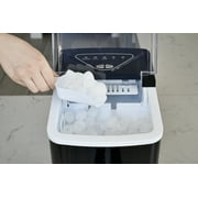 Frigidaire 26 lb. Bullet Ice Maker, Countertop Ice Machine with LED Control Panel, Black Stainless Steel