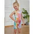 thumbnail image 3 of Gymnastics Leotards for Girls Rainbow Unicorn Toddlers Kids Tumbling Outfit Dance Unitard Biketards with Shorts, 3 of 6