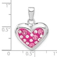 thumbnail image 4 of Finest Gold Sterling Silver Rhodium-Plated & Ferido Stellux Crystal Heart Pendant, 4 of 4