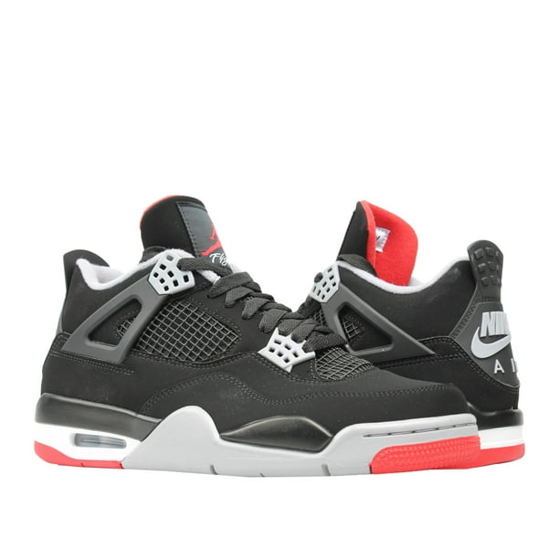 Nike Air Jordan 4 Retro Bred Men's Basketball 308497-060 - Walmart.com