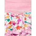 thumbnail image 5 of OLLUISNEO Infant Baby Girl Dress Crew Neck Sleeveless Skirt Dinosaur Print Bow Dress Baby Girl Clothes 18-24 Months, 5 of 9