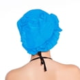thumbnail image 4 of Pleated Cloth Swim Cap, Elastic Anti-Slip Swim Cap, Women Ear-protecting Bathing Cap Beach Surfing Cap for Long Short Thick Hair, 4 of 7