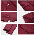 thumbnail image 4 of ETHAN Burgundy Boys Easter Outfit Slim Fit Boy Suits for Wedding Boys Suit Size 14, 4 of 6