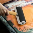 thumbnail image 5 of 2PCS 10cm Rodillo de tinta de goma Soft Printmaking Brayer Proyectos de artesanía Herramientas de estampado (Negro), 5 of 5