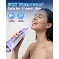 thumbnail image 5 of JTF Cordless Water Flosser for Teeth: 3 Modes & 10 DIY Pressure Levels Portable Oral Irrigator for Braces & Sensitive Gums with 9 Tips & 300ML Tank, Rechargeable Electric Dental Pick for Home Travel, 5 of 5