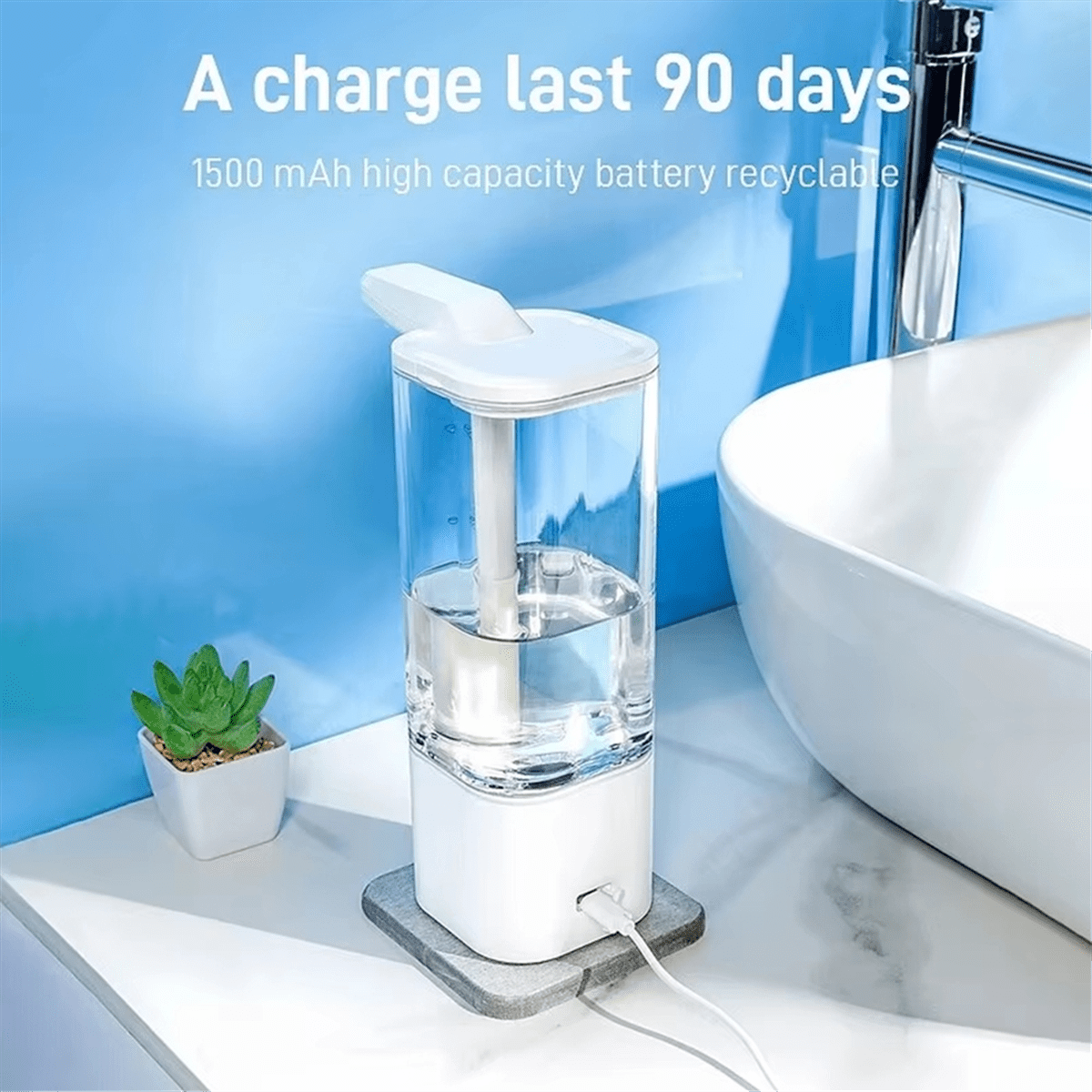 Automatic Sensor Liquid Soap Dispenser - Smart Soap, Shampoo, and Body Wash Machine for Kitchen and Bathroom,1 * Automatic Sensor liquid soap Dispenser