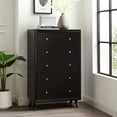 thumbnail image 2 of Modern Contemporary Urban Design Bedroom Living Room Dresser Drawer Chest Stand, Wood, Brown, 2 of 5