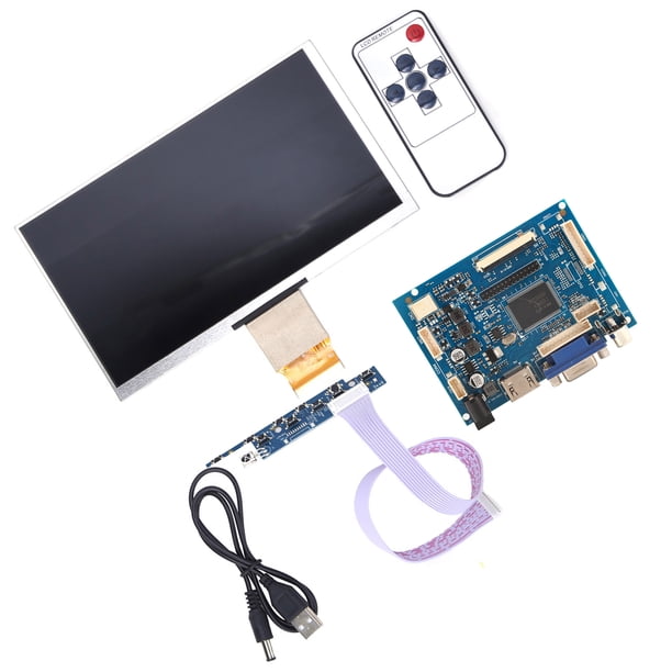 Módulo de pantalla LCD de 7 pulgadas Módulo de pantalla LCD TFT de 12 V Kit de placa controladora LCD Pantalla de computadora