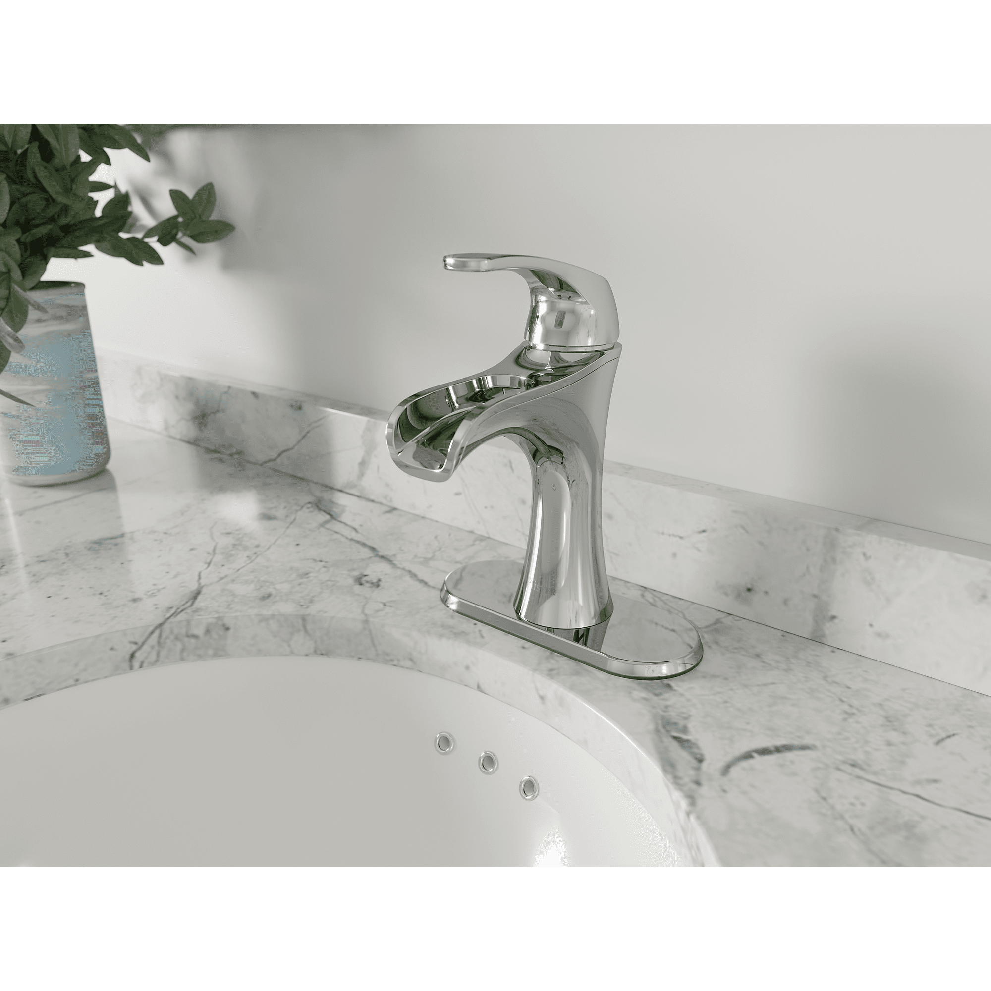 Pfister Jaida Single Control 4" Centerset Bathroom Faucet in Polished Chrome