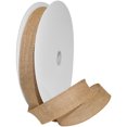 thumbnail image 2 of Morex Ribbon, Wired Burlap Ribbon, 1-1/2 in x 10 yd, Natural, 2 of 3