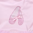 thumbnail image 4 of iEFiEL Kids Girls Ruffled Cap Sleeve Ballet Leotard Dancewear Sequined Ballet Dance Gymnastics Leotard Tutu Dress A Light Pink 7-8, 4 of 7