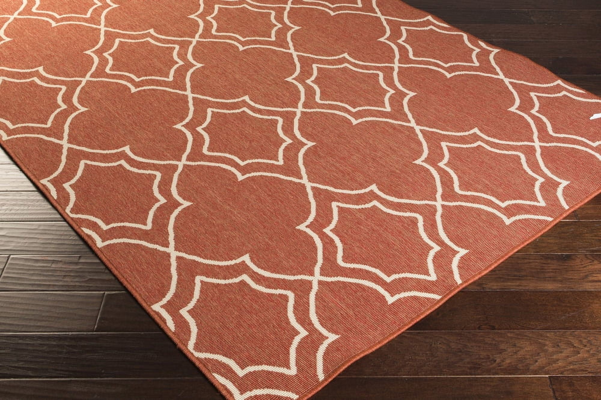 Livabliss Outdoor Rugs, 2x8 Alfresco Cottage Red Runner Area Rug for Patio, Porch, Deck, Backyard, Waterproof Indoor Outdoor Carpet (2'5" x 7'10" Runner)