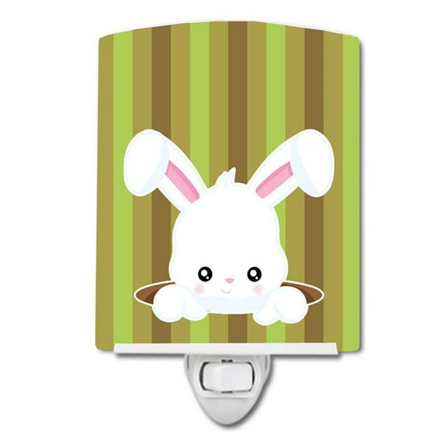 Carolines Treasures BB6904CNL Easter Rabbit Hole Ceramic Night Light