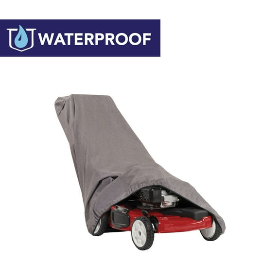 Modern Leisure Garrison Waterproof Push Lawnmower Cover, 75"L x 25.5"W x 23"H, Gray