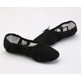 thumbnail image 7 of Missfiona Canvas Ballet Slippers Dance Shoes for Women Split Sole Practice Flat(8.5,Black), 7 of 7