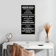 thumbnail image 2 of Elephant Stock San Diego Bus Roll Wall Art - Vertical Multi Panel Canvas - Hallway Wall Decor - Inspirational And Typography Multi Panel - Black And White Decor - 12" x 27", 2 of 8