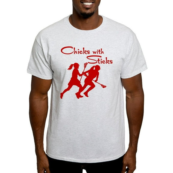 CafePress - CHICKS WITH STICKS Light T Shirt - Men's Classic Graphic T-Shirt
