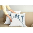 thumbnail image 2 of Ambesonne Flower Throw Pillow Cover 2 Pack, Uv Style X-ray Plant Motif, 20", Teal White, 2 of 7