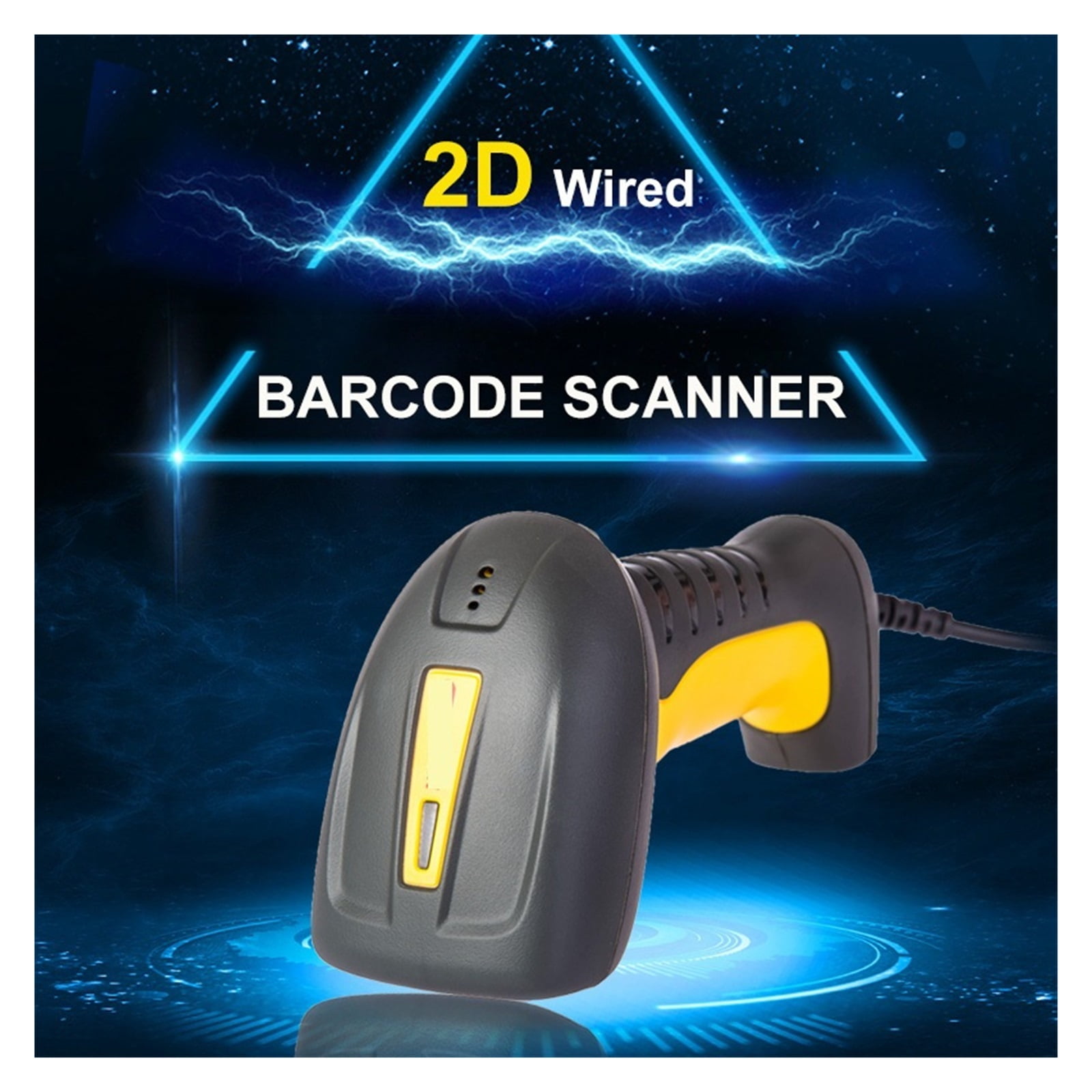 Wired Portable Scanner 2D Barcode Scanner COMS Waterproof USB QR Bar Code Reader For POS System Inventory Terminal Supermarket ,Easy to Operate