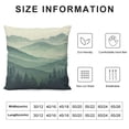 thumbnail image 6 of Acheng Pillow Covers Rustic Farmhouse Decor Pillowcases Green Mountains in The Fog Throw Pillow Case Cushion Cover for Sofa Couch Bedroom,2 Pcs White, 6 of 6